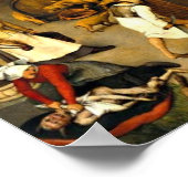 Netherlandish Proverbs, schilderij van Pieter Brue Poster (Hoek)