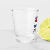 Netherlands and Netherlander Flag with Your Name Shot Glas (Links)