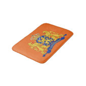 Netherlands Coat of Arms on Orange bmcnt Badmat (Gekanteld)