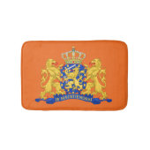 Netherlands Coat of Arms on Orange bmcnt Badmat (Voorkant)