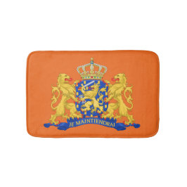 Netherlands Coat of Arms on Orange bmcnt Badmat
