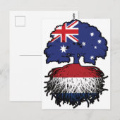 Netherlands Dutch Australian Tree Roots Briefkaart (Voorkant / Achterkant)