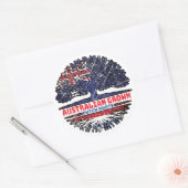 Netherlands Dutch Australian Tree Roots Ronde Sticker (Envelop)