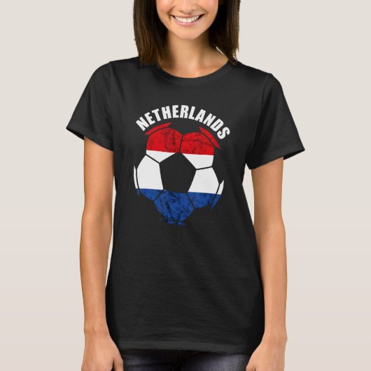 Netherlands Dutch Pride Netherlands Soccer Player  T-shirt (Voorkant)