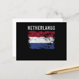 Netherlands Flag Distressed - Dutch Flag Briefkaart