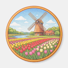 Netherlands' Flowers Fields Magneet