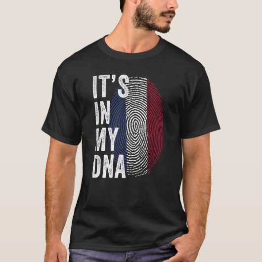 Netherlands It's In My DNA Dutch Fingerprint Holla T-shirt (Voorkant)