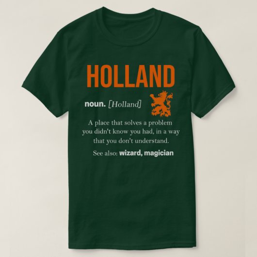 Netherlands Oranje Amsterdam Dutch Flag Holland  T-shirt (Design voorkant)
