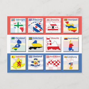 Netherlands Provinces Briefkaart