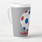 Netherlands Soccer Latte Mok (Linkerhoek)