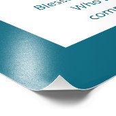 Netilat Yadayim Hebreeuwse handwasmachine Blauwgro Foto Afdruk (Hoek)