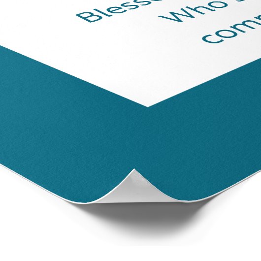 Netilat Yadayim Hebreeuwse handwasmachine Blauwgro Poster (Hoek)