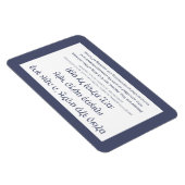 Netilat Yadayim Hebrew Blessing Hand-Washing Blue Magneet (Rechterzijde)