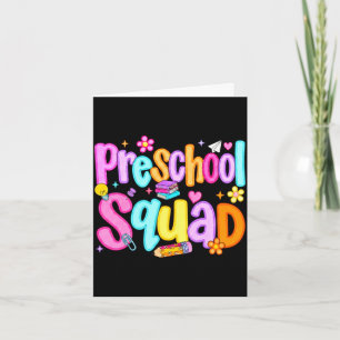 Netjes peutersquad terug naar school peuters kaart