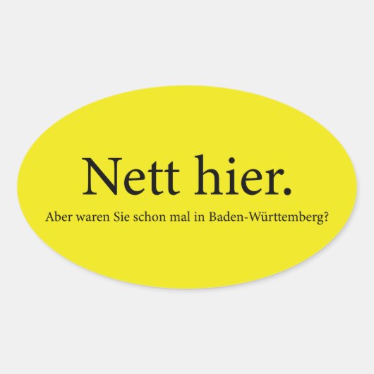 netkas ovale sticker (Voorkant)