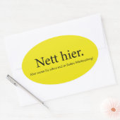 netkas ovale sticker (Envelop)