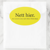 netkas ovale sticker (Tas)