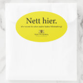 netkas ovale sticker (Tas)