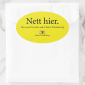 netkas ovale sticker (Tas)