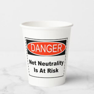 Netneutraliteit is in gevaar papieren bekers