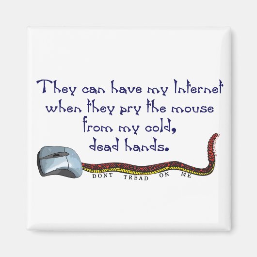 Netneutraliteit - Mijn muis poetsen Magneet (Voorkant)