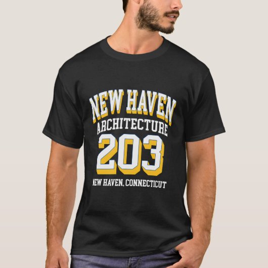 Netnummer 203 van New Haven - voor Architecture Af T-shirt (Voorkant)