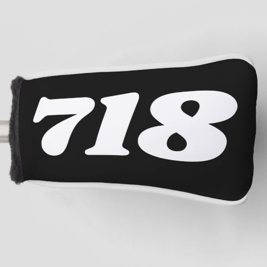 Netnummer 718 (New York City) Golfheadcover (Voorkant)