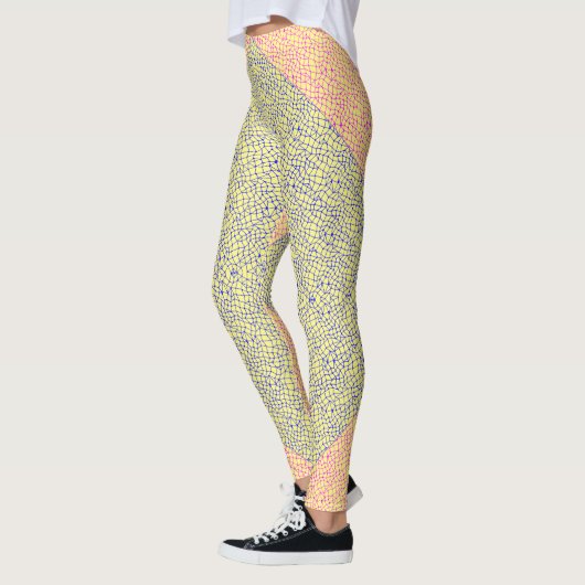 Netpatroon 05 Indigo Blade Geel BG Leggings (Links)