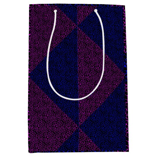 Netpatroon 05 Indigolue Black BG Medium Cadeauzakje (Voorkant)