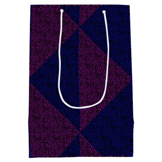 Netpatroon 05 Indigolue Black BG Medium Cadeauzakje (Achterkant)