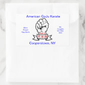 Nette cadeau rechthoekige sticker (Tas)