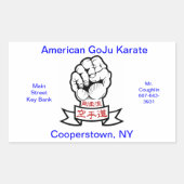 Nette cadeau rechthoekige sticker (Voorkant)