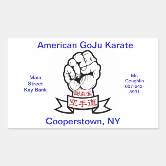 Nette cadeau rechthoekige sticker (Voorkant)