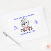 Nette cadeau rechthoekige sticker (Envelop)