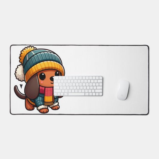Nette Eenvoudige Sticker Emoji Leuke  Dier Compa Bureaumat (Keyboard & Muis)