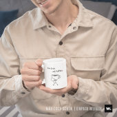Nette Geste: „Für dich, weil Kaffee.“ Mitbringsel. Mok