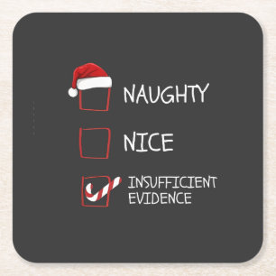Nette Stoute Onvoldoende Bewijs Kerstman Kerst Kartonnen Onderzetters