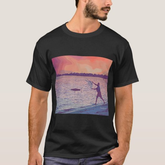 Netten voor aasvis in Cedar Key Florida T-shirt (Voorkant)