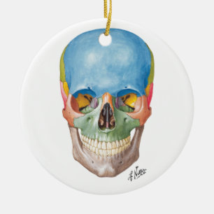 Netter Skull voor je kerstboom Keramisch Ornament