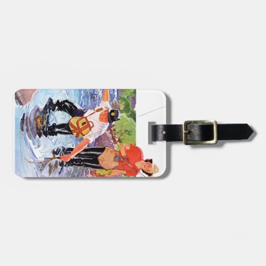 Netting A Fish door R.J. Cavaliere Bagagelabel (Voorkant horizontaal)