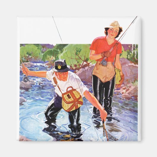 Netting A Fish door R.J. Cavaliere Magneet (Voorkant)