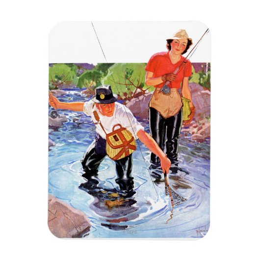 Netting A Fish door R.J. Cavaliere Magneet (Verticaal)