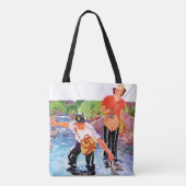 Netting A Fish door R.J. Cavaliere Tote Bag (Achterkant)