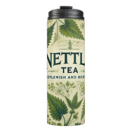 Nettle Tea Design AI-kunst Thermosbeker