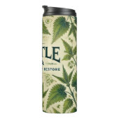 Nettle Tea Design AI-kunst Thermosbeker (Geroteerd rechts)