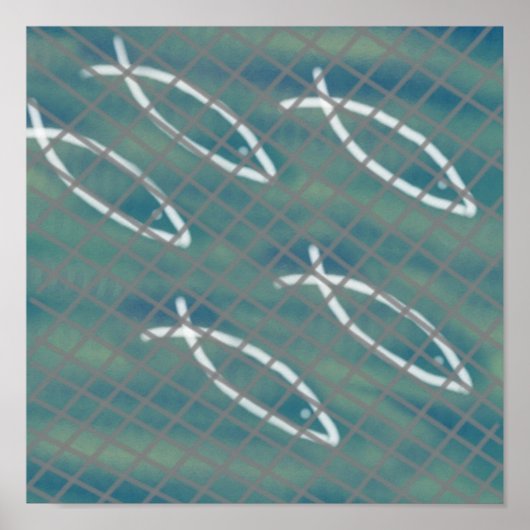 Netto afdruk van de vissers poster (Voorkant)