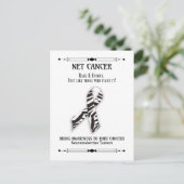 NETTO-kankerondersteuning en -bewustzijn Briefkaart (Staand voorkant)