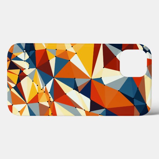 Netto meerkleurige driehoeken Case-Mate iPhone case (Achterkant (horizontaal))