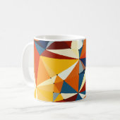 Netto meerkleurige driehoeken koffiemok (Voorkant links)