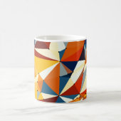 Netto meerkleurige driehoeken koffiemok (Center)